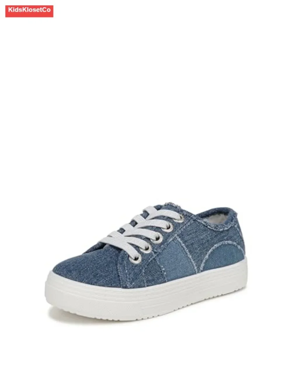 Girls Slip-On Sneakers Faux-Leather Fabric Casual Athletic Shoes